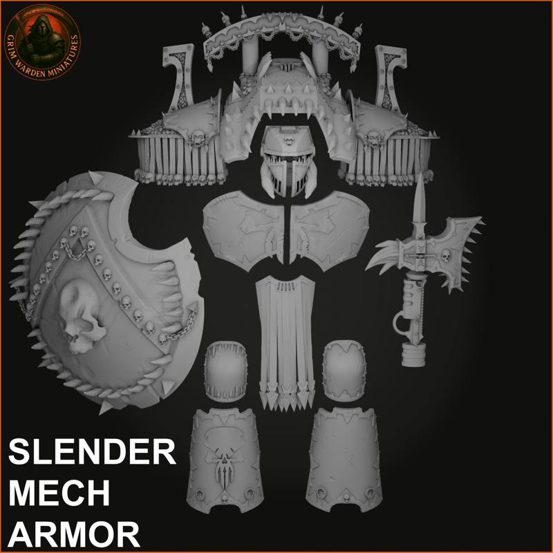 Bloody Butchers Slender Mech Armor
