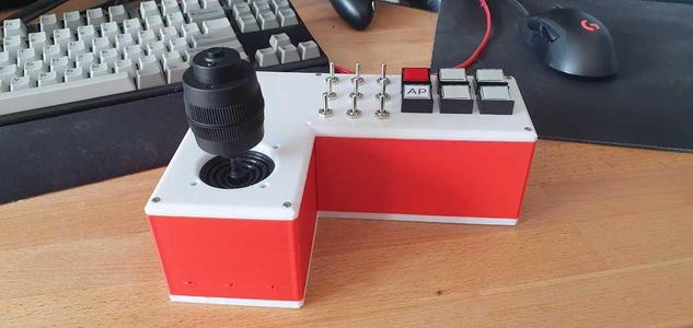 Flight stick mount for 4D 10K Ohm Joystick