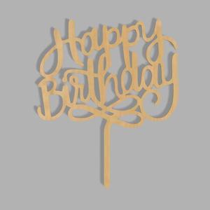 Happy Birthday Cake Topper