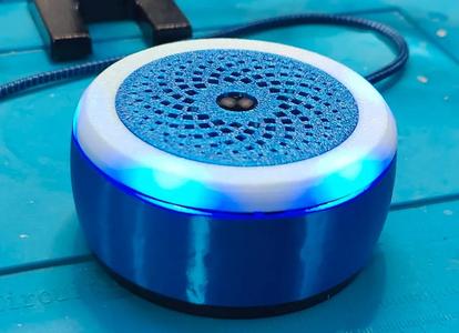 Supports ESP32 Dev board and speakers with larger magnet.   