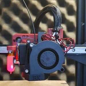 BIQU BX / H2 Extruder Front Mount 5015 Fan Duct Adjustable hight
