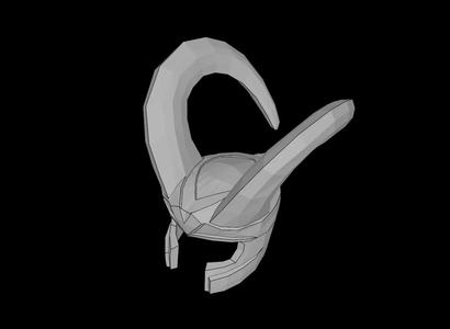 Lego Compatible (10909.dat) Minifig Headgear Helmet with Large Curved Horns   