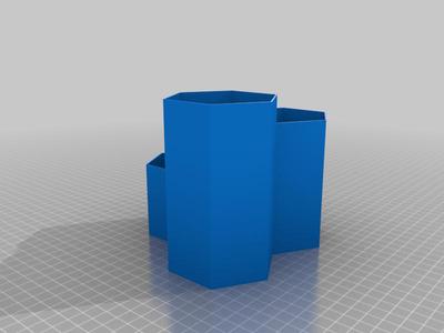 Simple Hexagon Pen Holder