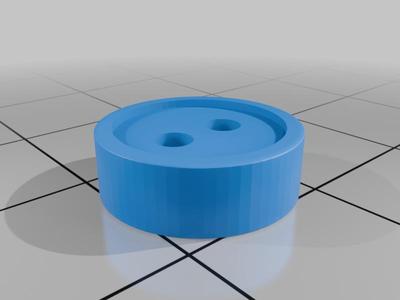 12X12 mm beveled 2-hole button