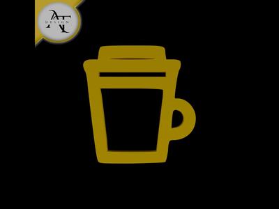 Simple Coffee Cup Symbol - 2D Art