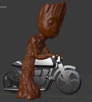groot on Motorcycle Cafe Racer
