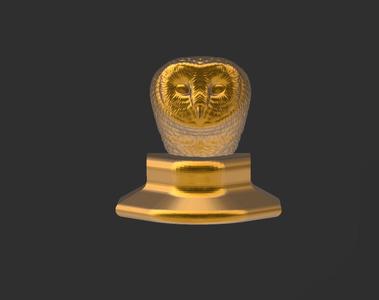 Owl Bust - B2 - Stl