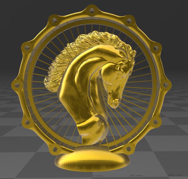 Horse 3 - Suspended 3D - Thread Art