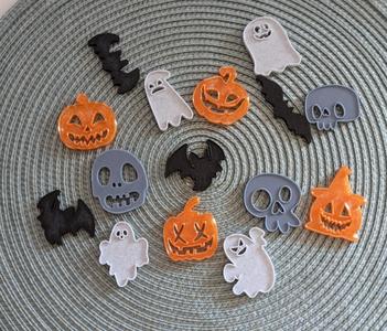 Halloween minis, playdough stamps