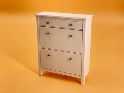 3d STL Files for Miniature Dollhouse Shoe Cabinet with Drawer - 1:12 Scale for 3d Printing - Commercial License