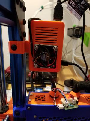 Raspberry Pi 4 case for 40mm fan with mount for bear frame (2040) #2