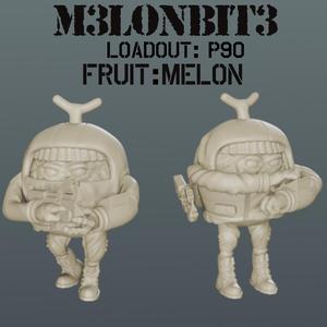 Delta Fruit: M3lonBit3 Melon Commando P90 Submachine Gun Loadout