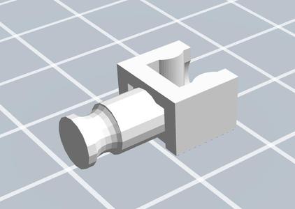 K'nex black Y connector