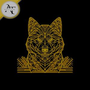 Dog - Puppy - Geometric - 2D Wall Art Decor