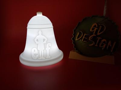 Elf CHRISTMAS BELL ORNAMENT TEALIGHT