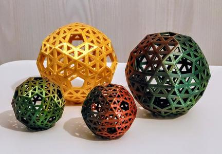 Geometric christmas ball