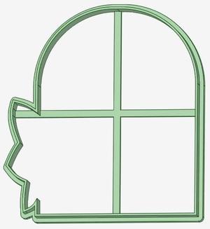 Frame with ornament 1 cookie cutter