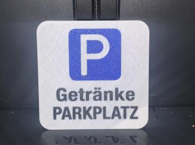 Bierdeckel Getränkeparkplatz