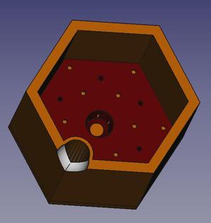 pot de fleurs hexagonal v2 - plant pot