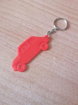 Old Fiat 500 keychain