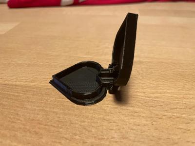 Hinged heart container   