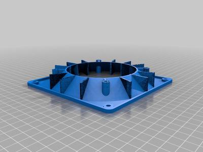 Fan Adapter 100mm - 140mm + Fins