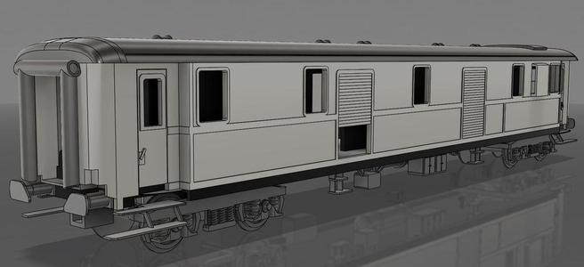 H0 FS 1978R Baggage Car