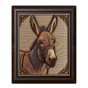 Donkey animal wall art relief wall decor