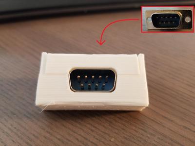 Male DB9 Snap-in Connector