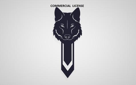 COMMERCIAL LICENSE / WOLF / DOG / ANIMAL / PET / HOME / BOOKMARK / BOOKMARK / SIGN / BOOKMARK / GIFT / BOOK / SCHOOL / STUDENTS / TEACHER / OFFICE / WITHOUT MEDIA
