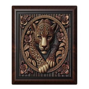 Leopard animal wall art relief wall decor