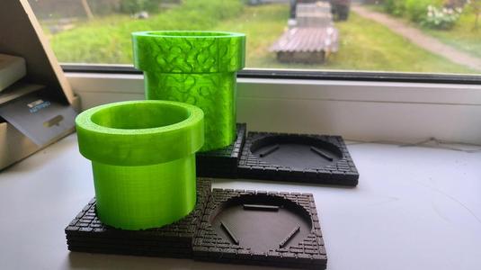 Mini Super Mario Warp Tube Planter