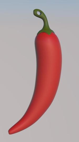 Chili Pepper Keychain