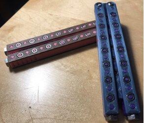 Balisong with nuts