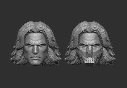 Marvel Rivals Winter Soldier Headsculpt for Action Figures