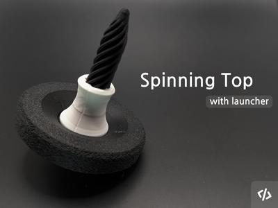Spinning Top - with launcher