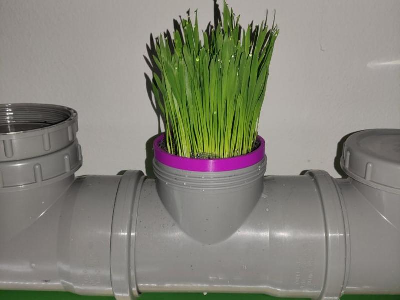 Hydroponic pot for 110mm T-tube