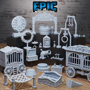 Carnival Scatter ‧ DnD Miniature ‧ Tabletop Miniatures ‧ Gaming Monster ‧ 3D Model ‧ RPG ‧ DnDminis ‧ STL FILE