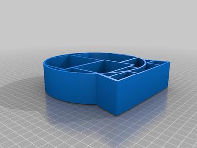 Round shelf with stand