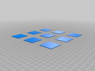 Bed squares bench for 20x20 cm or more