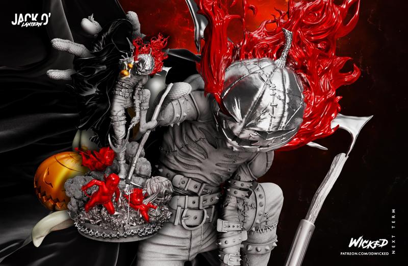 Wicked Marvel Jack O Lantern Sculpture: Tested and ready for 3d printing