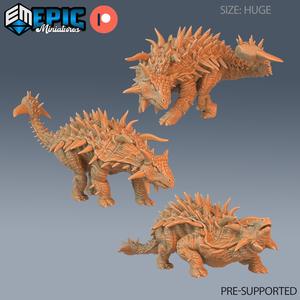 Ankylosaurus Set ‧ DnD Miniature ‧ Tabletop Miniatures ‧ Gaming Monster ‧ 3D Model ‧ RPG ‧ DnDminis ‧ STL FILE