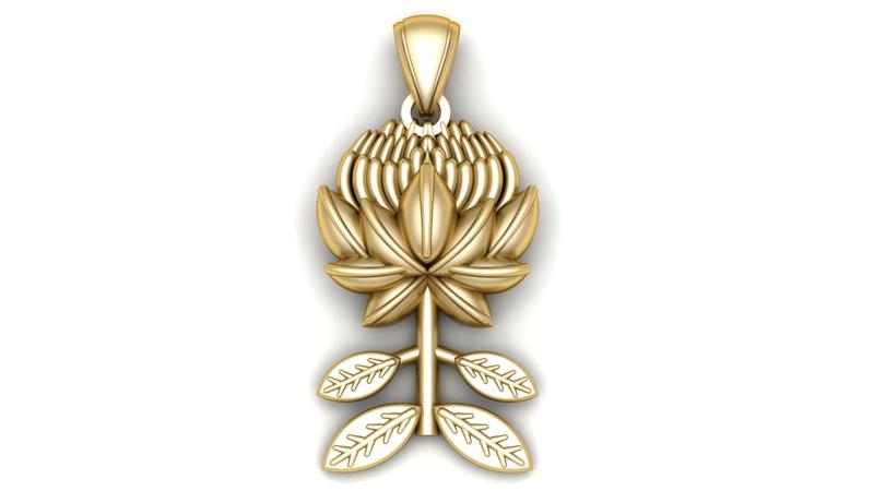 Flower Pendant 3d printable Model