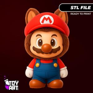 Labubu Mario Style - STL Figure for 3D Print