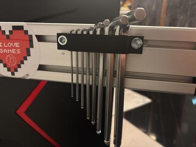 Sim Rig Extrusion Profile Hex Key Holder 