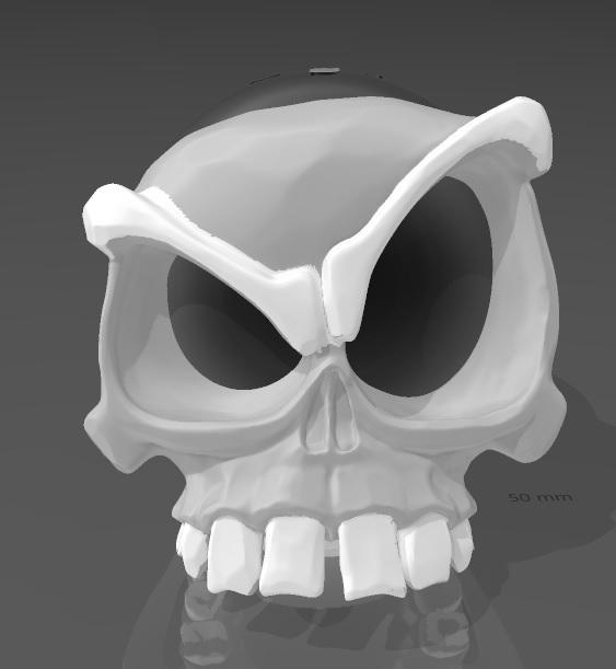 Suporte Alexa Echo Dot 4a e 5a Geração Caveira Desconfiada