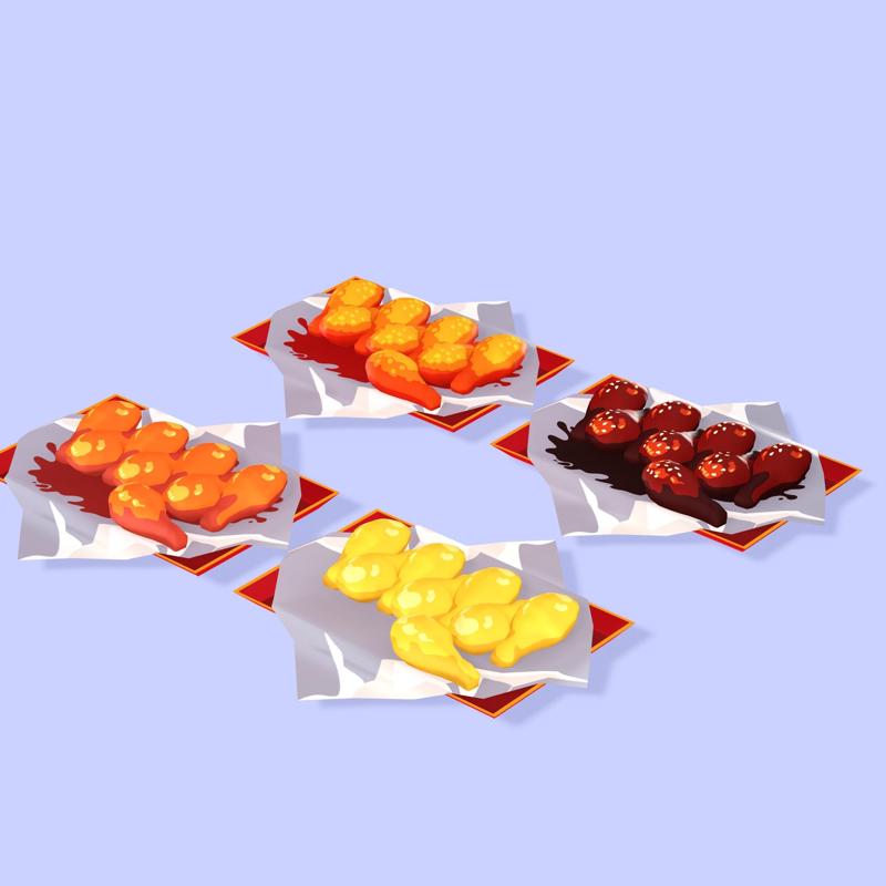 Cooked Chiceast VEGETABLE Blackberry Tomato Potato Pepper Bread Pumpkin Zucchini Carrot Lettuce Cabbage Apple Melon Watermelon kactus Pineapple Plantain Banana Grape Ocume Strawberry Hamburger Mango Pear Papaya Lemon Plate Kiwi