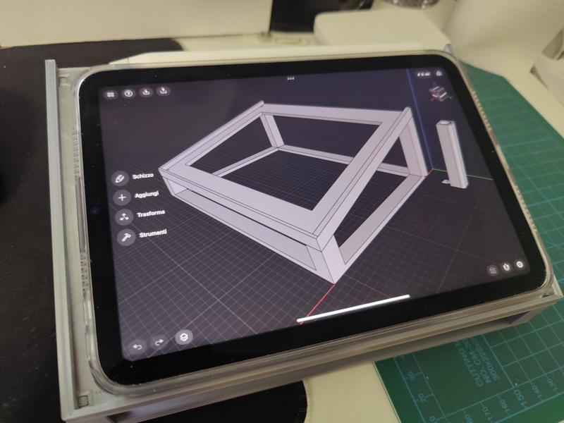 iPad mini drawing stand + pencil holder