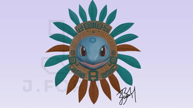 Squirtle aztec mask