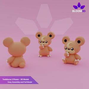 Teddiursa in 2 Poses! - Pokemon Art